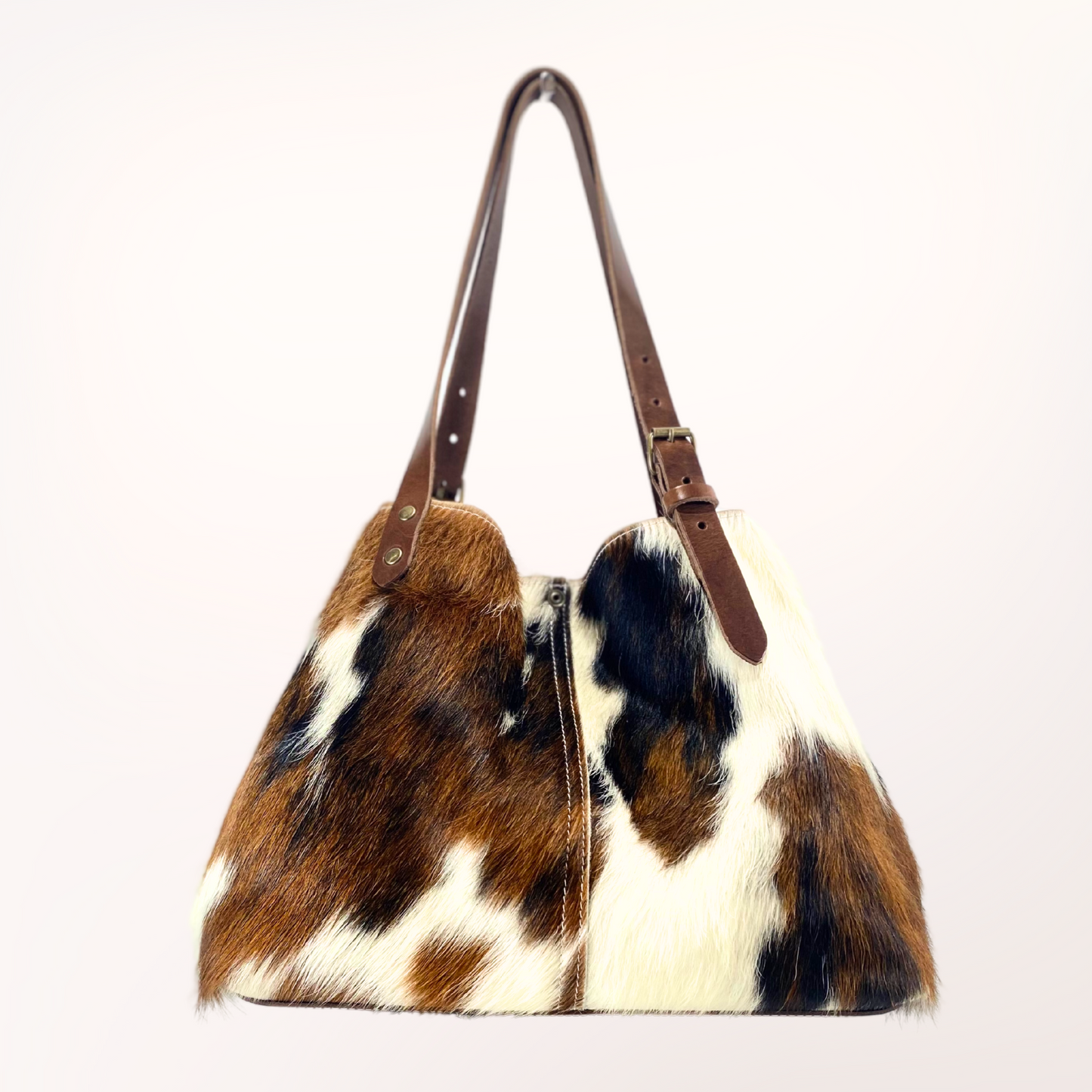 SAC CABAS PEAU DE VACHE NATURELLE NORMANDE 12