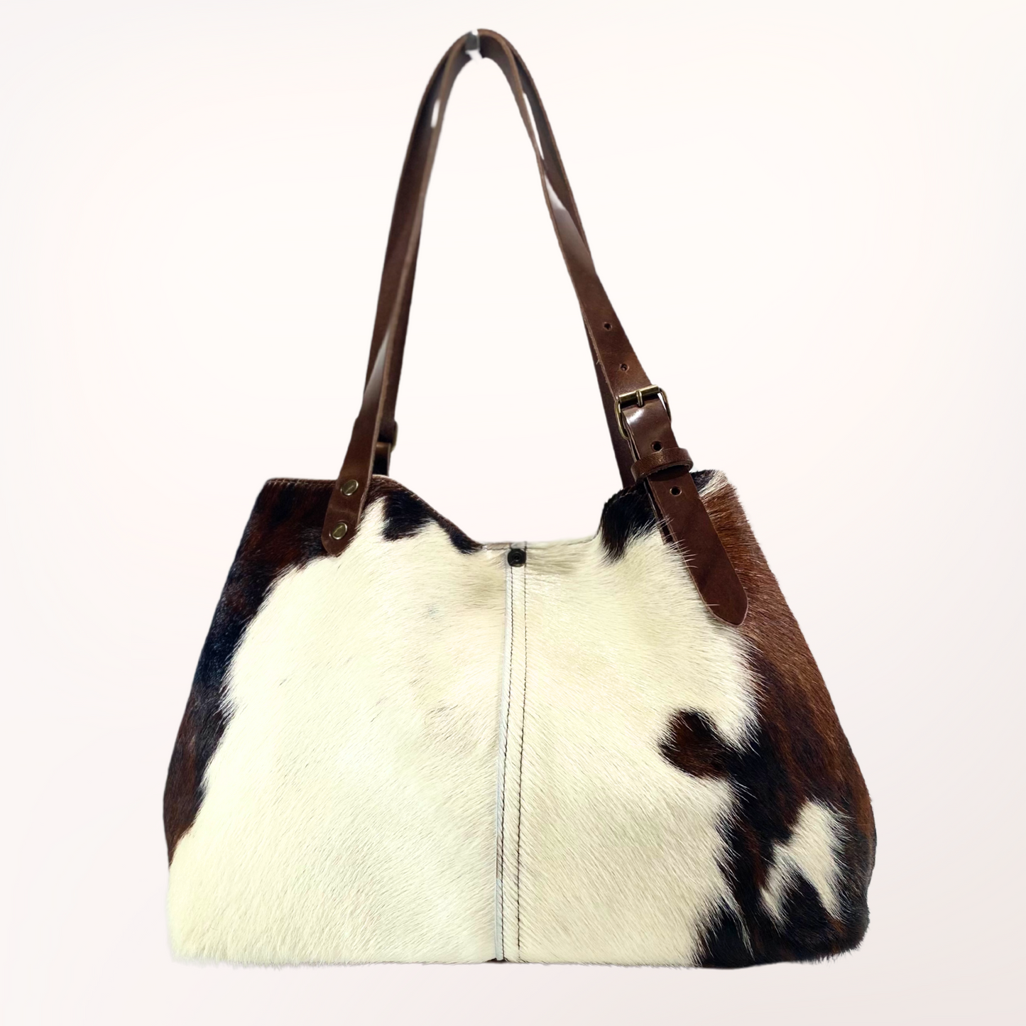 SAC CABAS PEAU DE VACHE NATURELLE NORMANDE 14