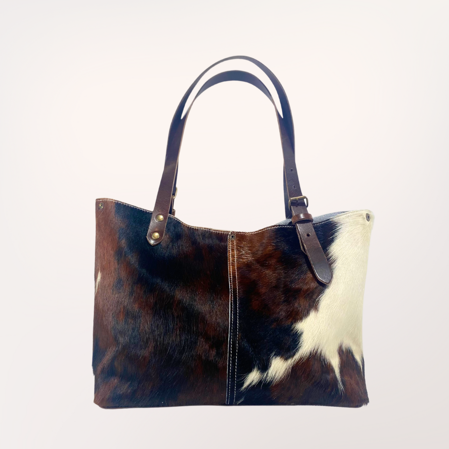 SAC CABAS PEAU DE VACHE NATURELLE NORMANDE 9