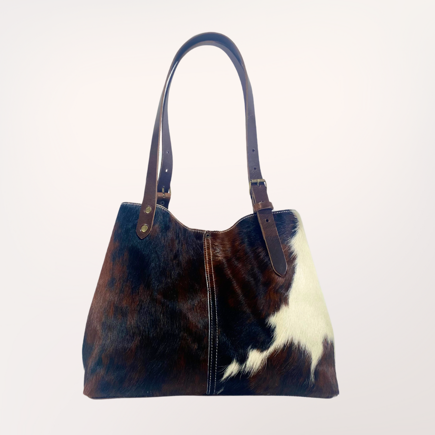 SAC CABAS PEAU DE VACHE NATURELLE NORMANDE 9