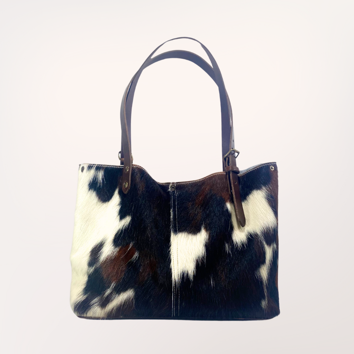 SAC CABAS PEAU DE VACHE NATURELLE NORMANDE 8