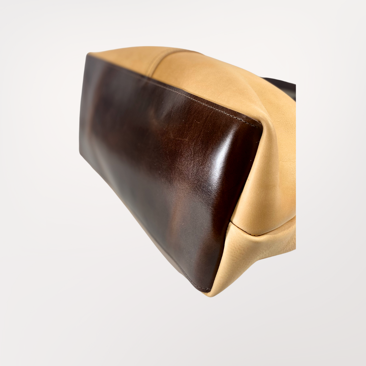 SAC CABAS CUIR NATUREL