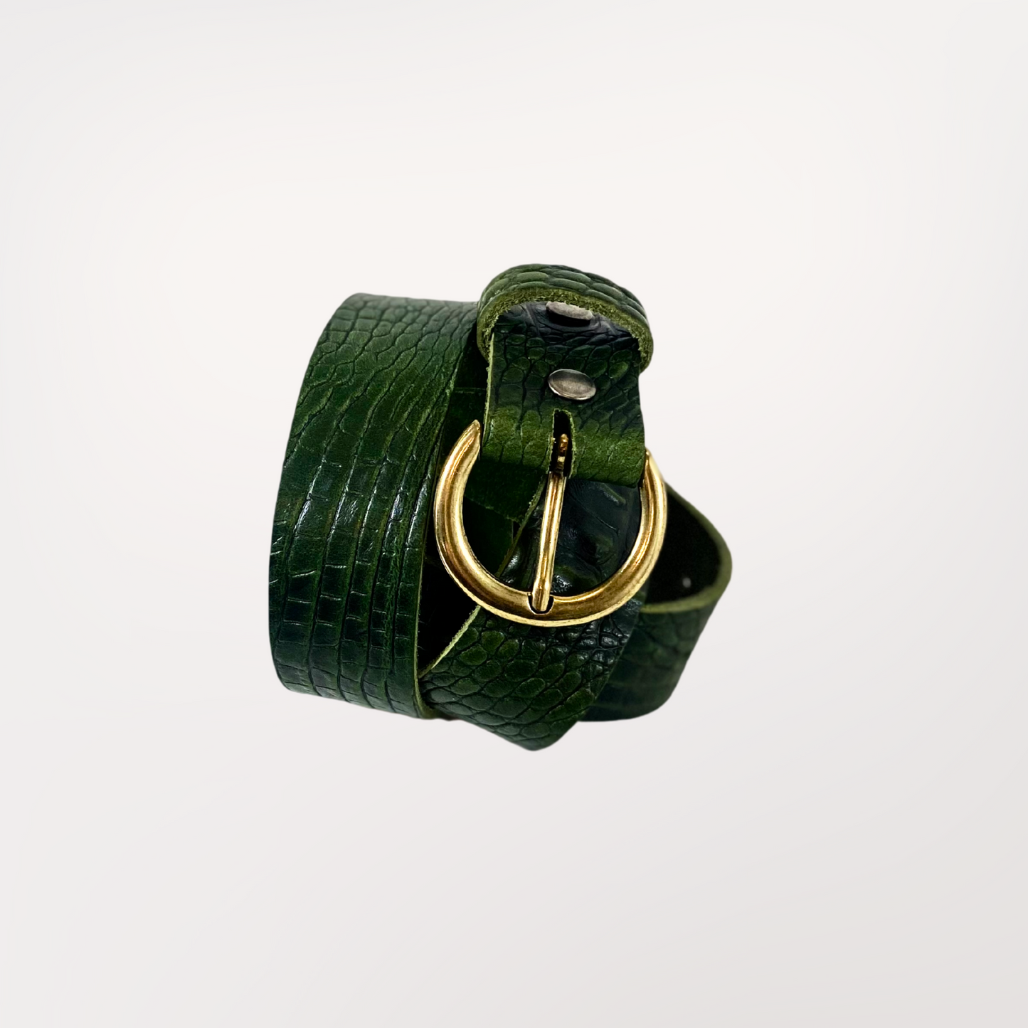 EMBOSSÉE CAIMAN VERT