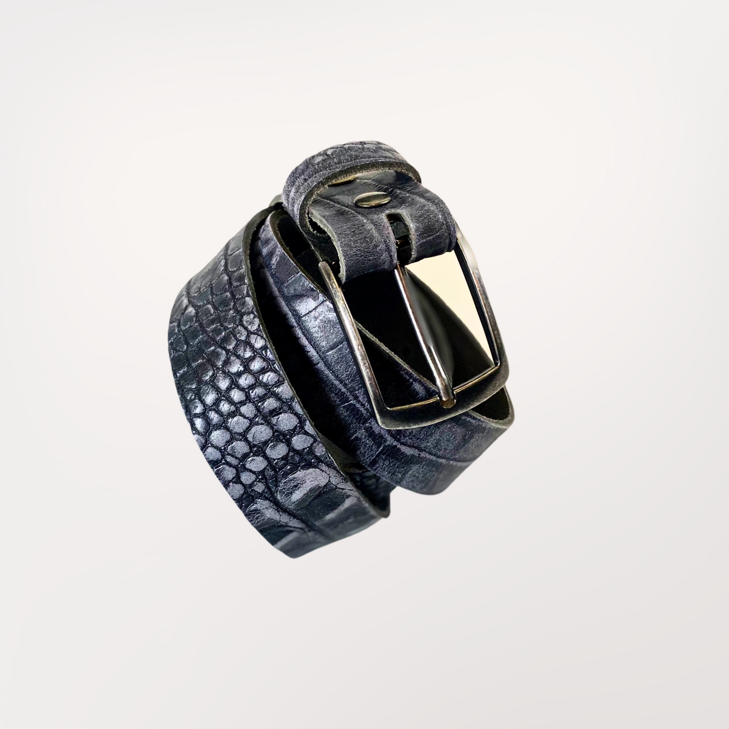 EMBOSSÉE CAIMAN GRIS