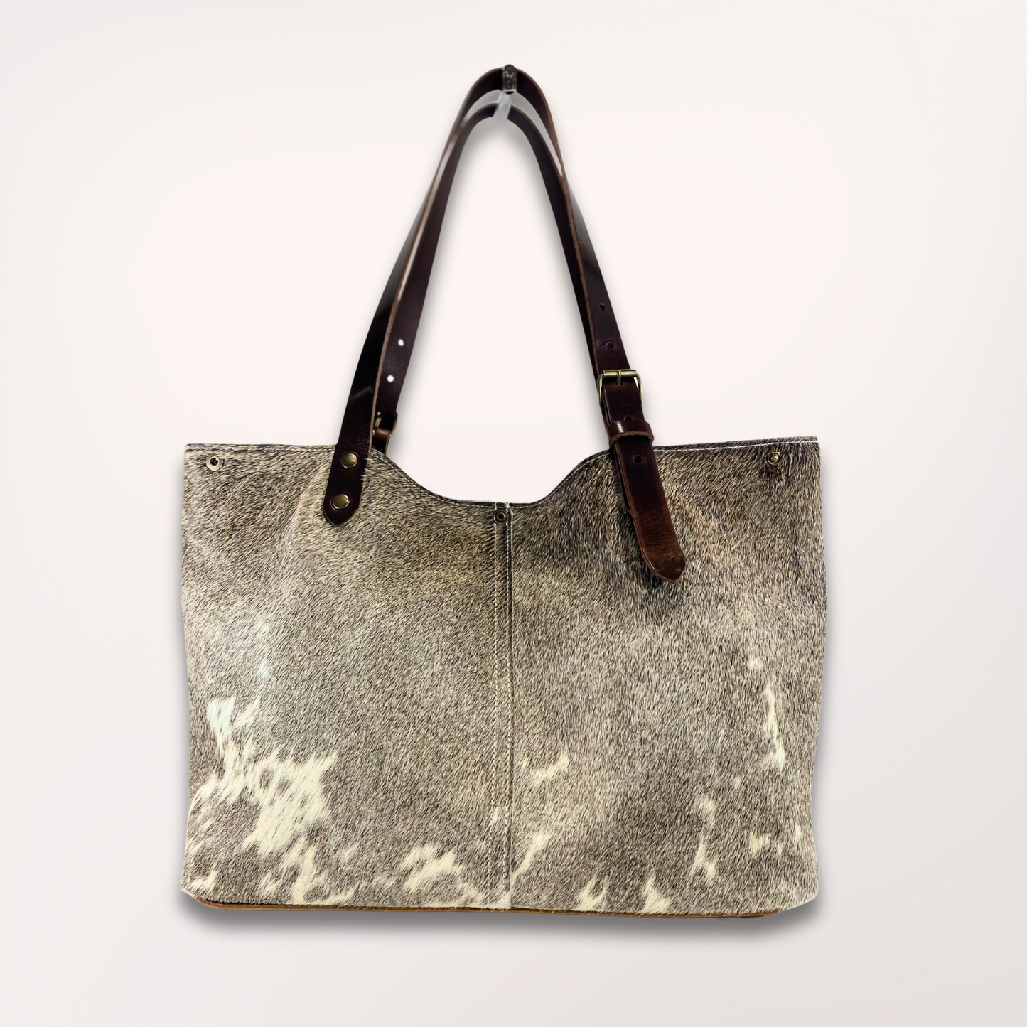 SAC CABAS PEAU DE VACHE NATURELLE GASCONNE # 13/046