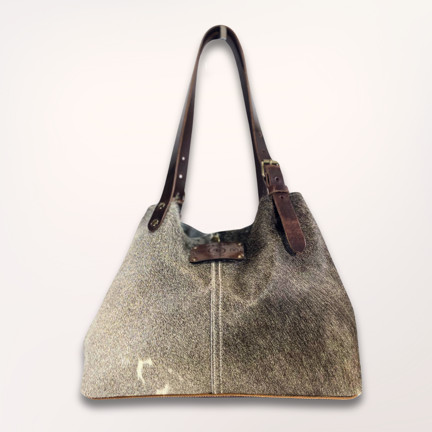 SAC CABAS PEAU DE VACHE NATURELLE GASCONNE # 13/046