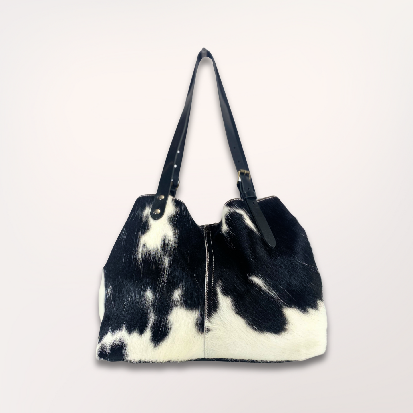 SAC CABAS PEAU DE VACHE HOLSTEIN 13/039