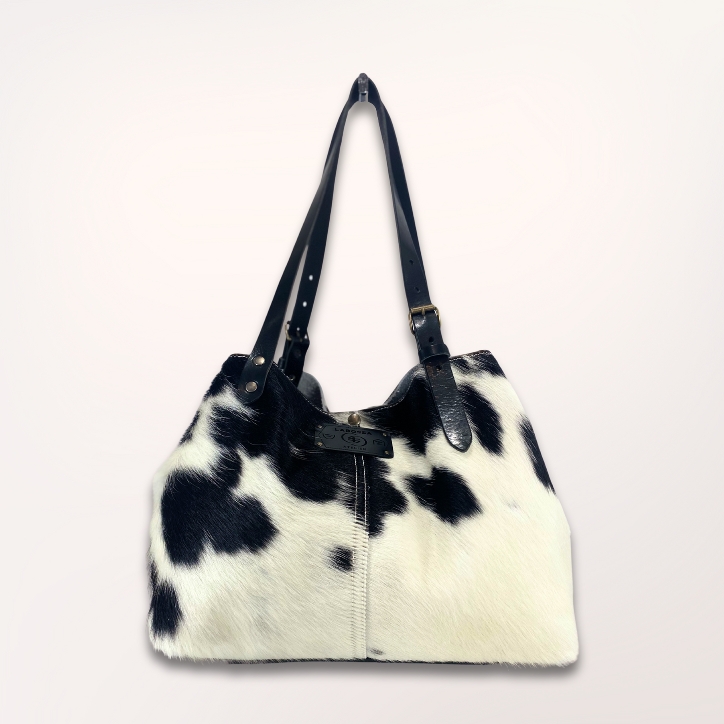 SAC CABAS PEAU DE VACHE HOLSTEIN 13/039