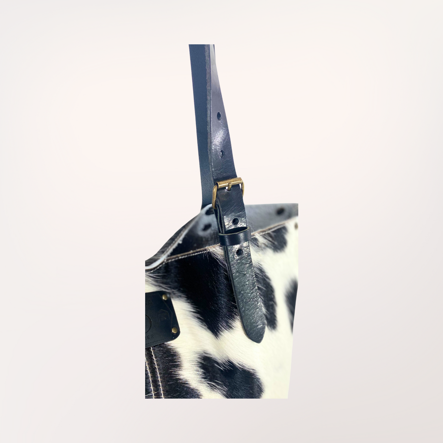 SAC CABAS PEAU DE VACHE HOLSTEIN 13/039
