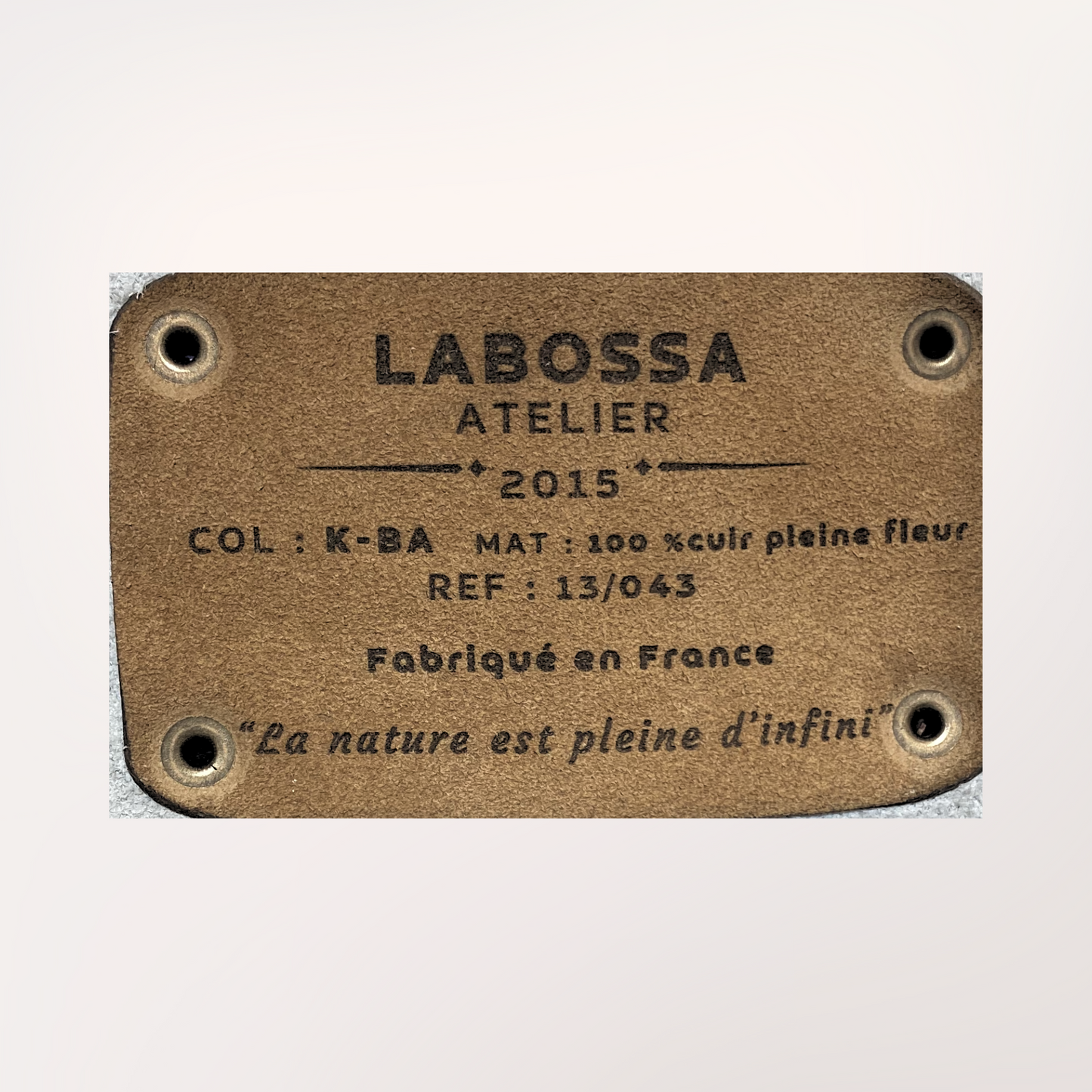 SAC CABAS PEAU DE VACHE NATURELLE NORMANDE #13/043