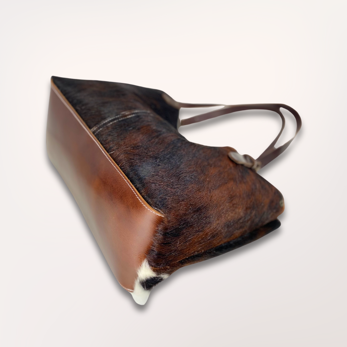 NORMANDY NATURAL COWHIDE TOTE BAG #27/057