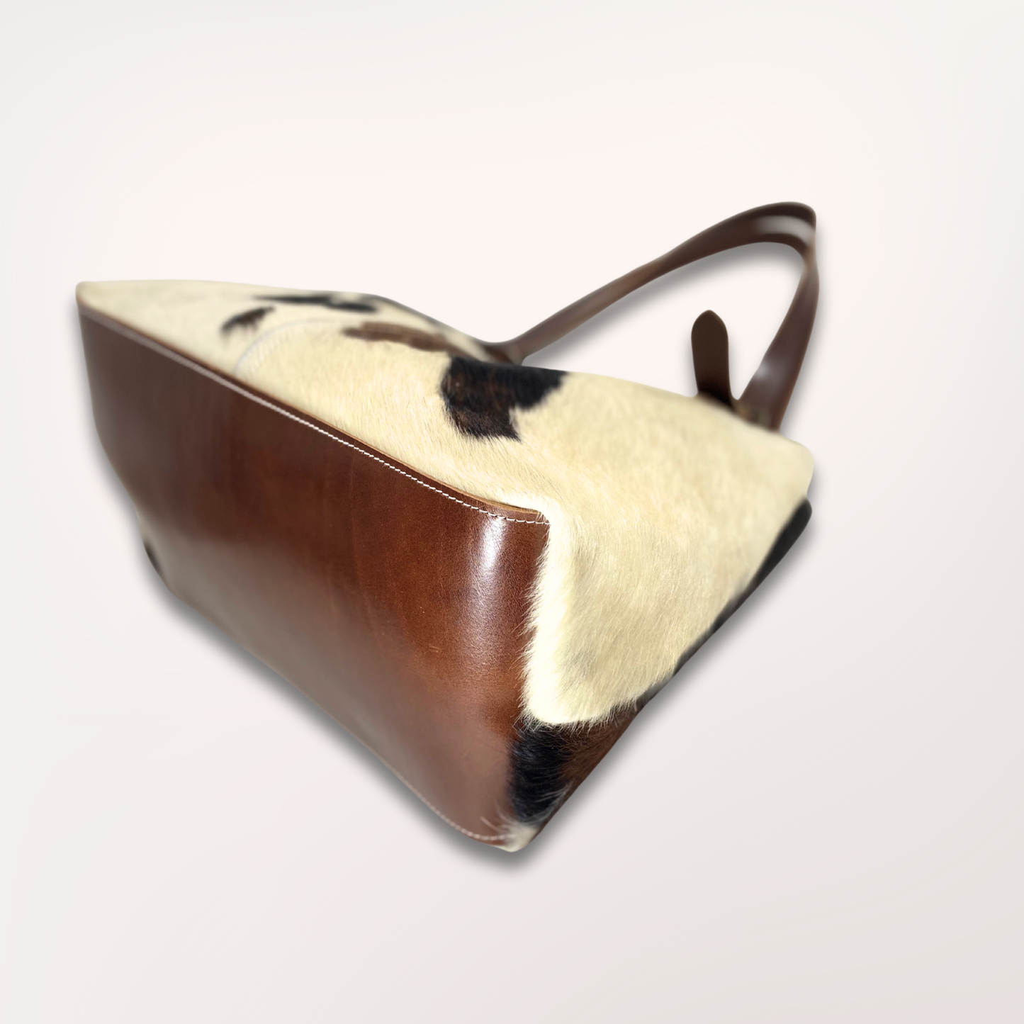 NORMANDY NATURAL COWHIDE TOTE BAG #27/057