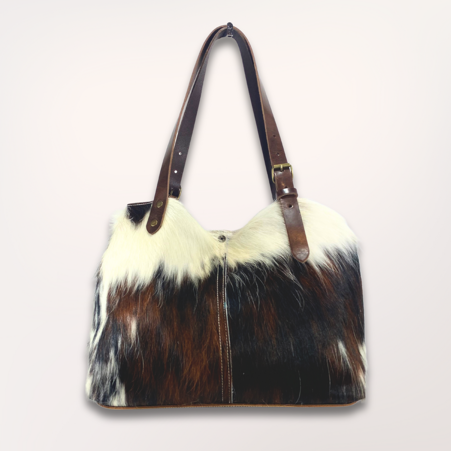 SAC CABAS PEAU DE VACHE NATURELLE NORMANDE 27/044