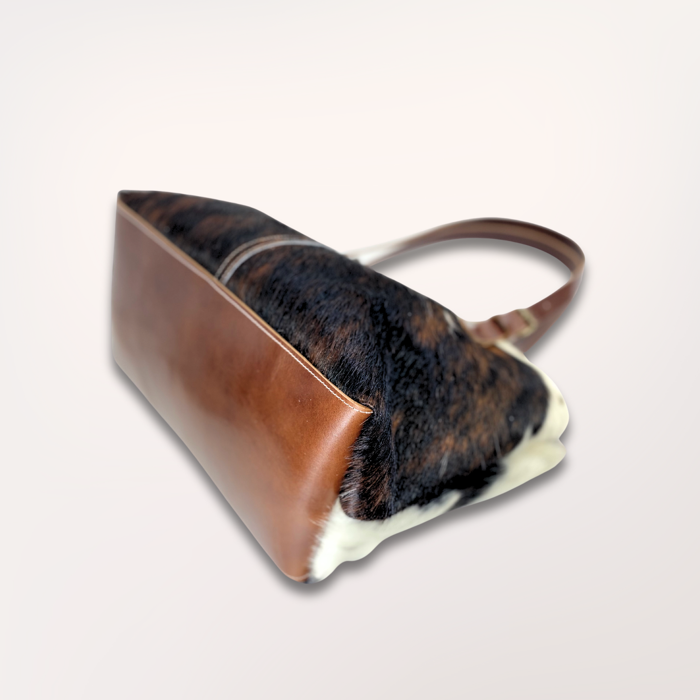 NORMANDY NATURAL COWHIDE TOTE BAG #27/057
