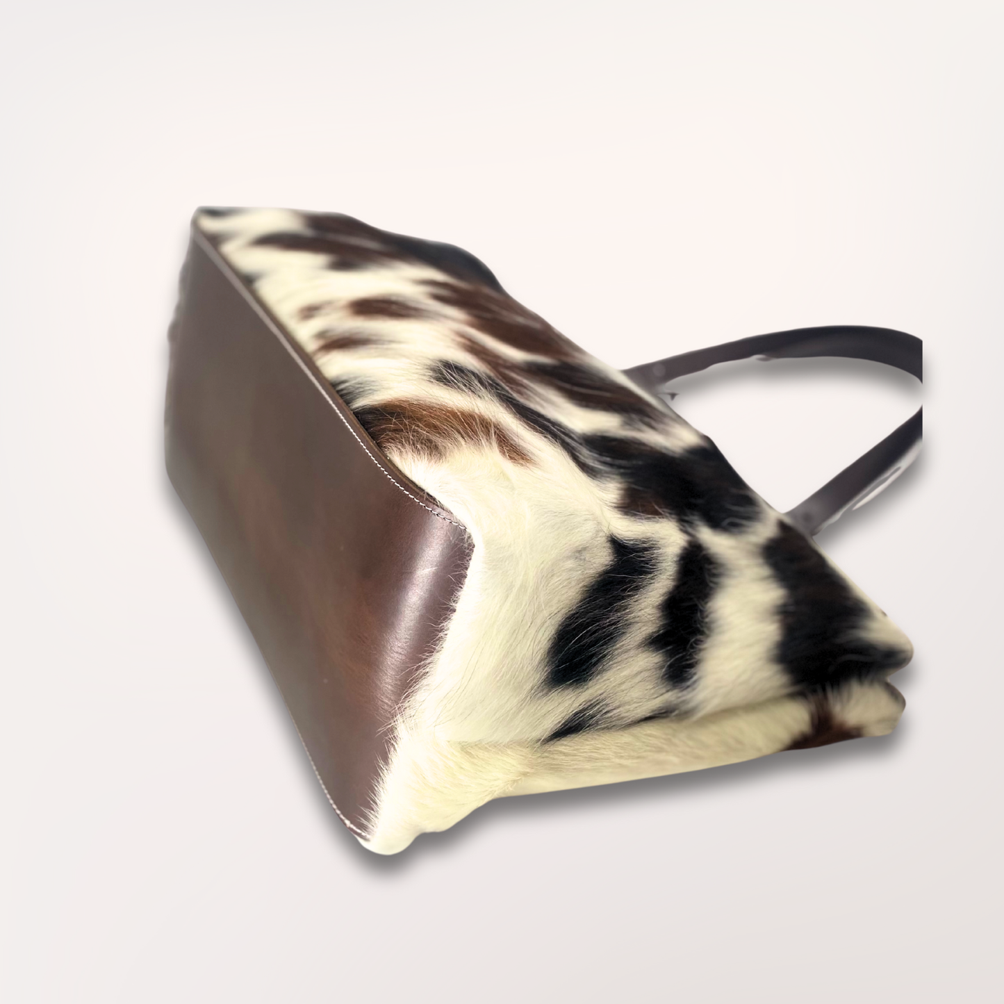 SAC CABAS PEAU DE VACHE NATURELLE NORMANDE #27/104