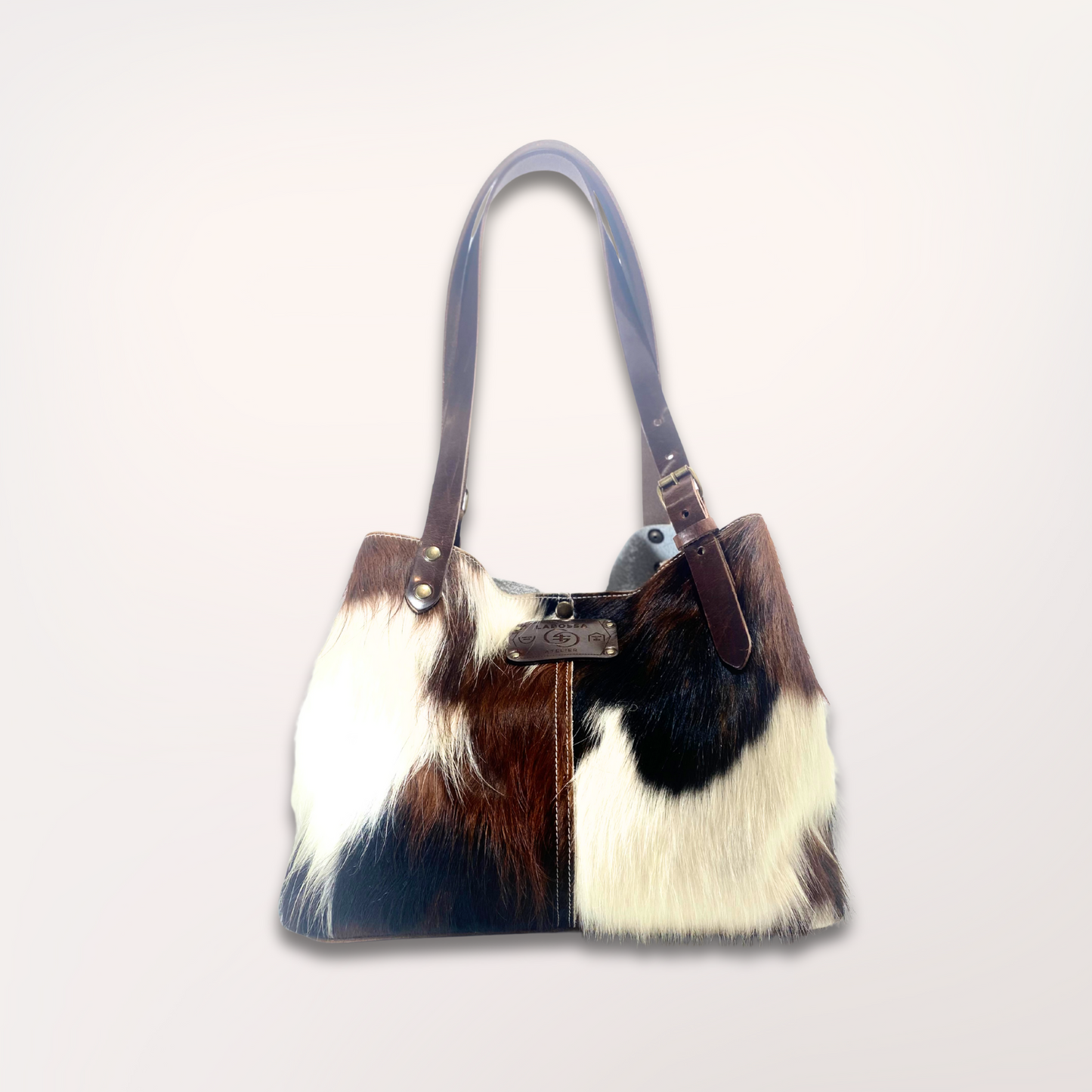 SAC CABAS PEAU DE VACHE NATURELLE NORMANDE 20
