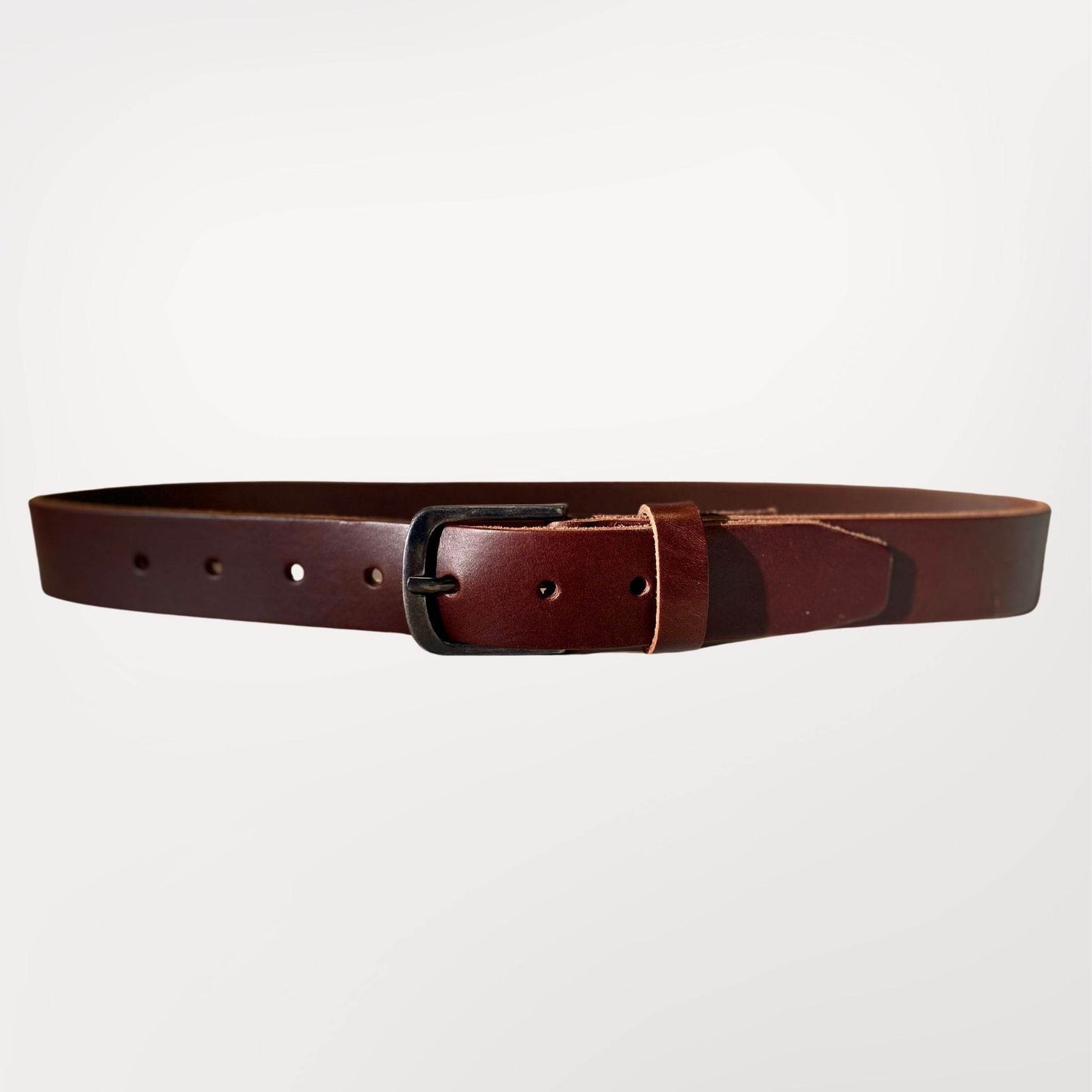 CEINTURE CUIR MARRON CHOCOLAT 4 cm - Labossa Atelier