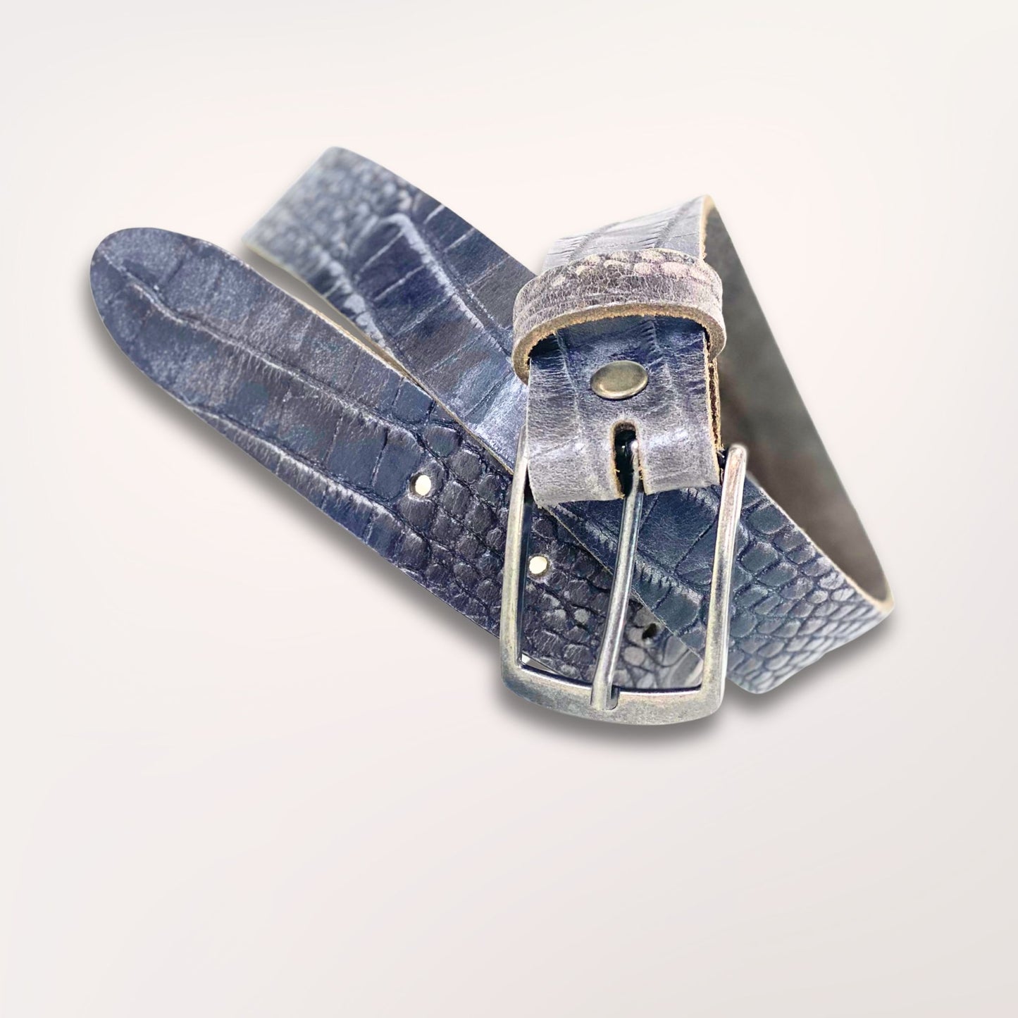 ceinture cuir primavera embossée enroulée- Atelier Labossa