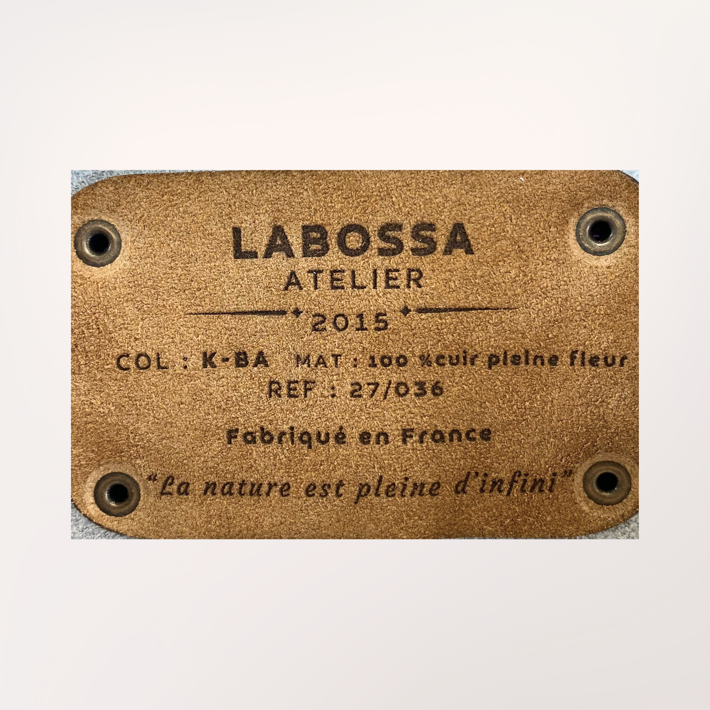 SAC CABAS PEAU DE VACHE NATURELLE BROWN SWISS 27/036
