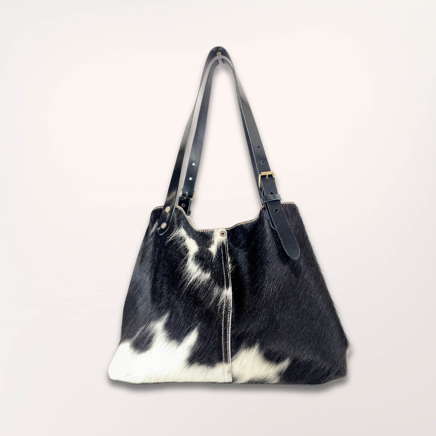 SAC CABAS PEAU DE VACHE HOLSTEIN 13/037