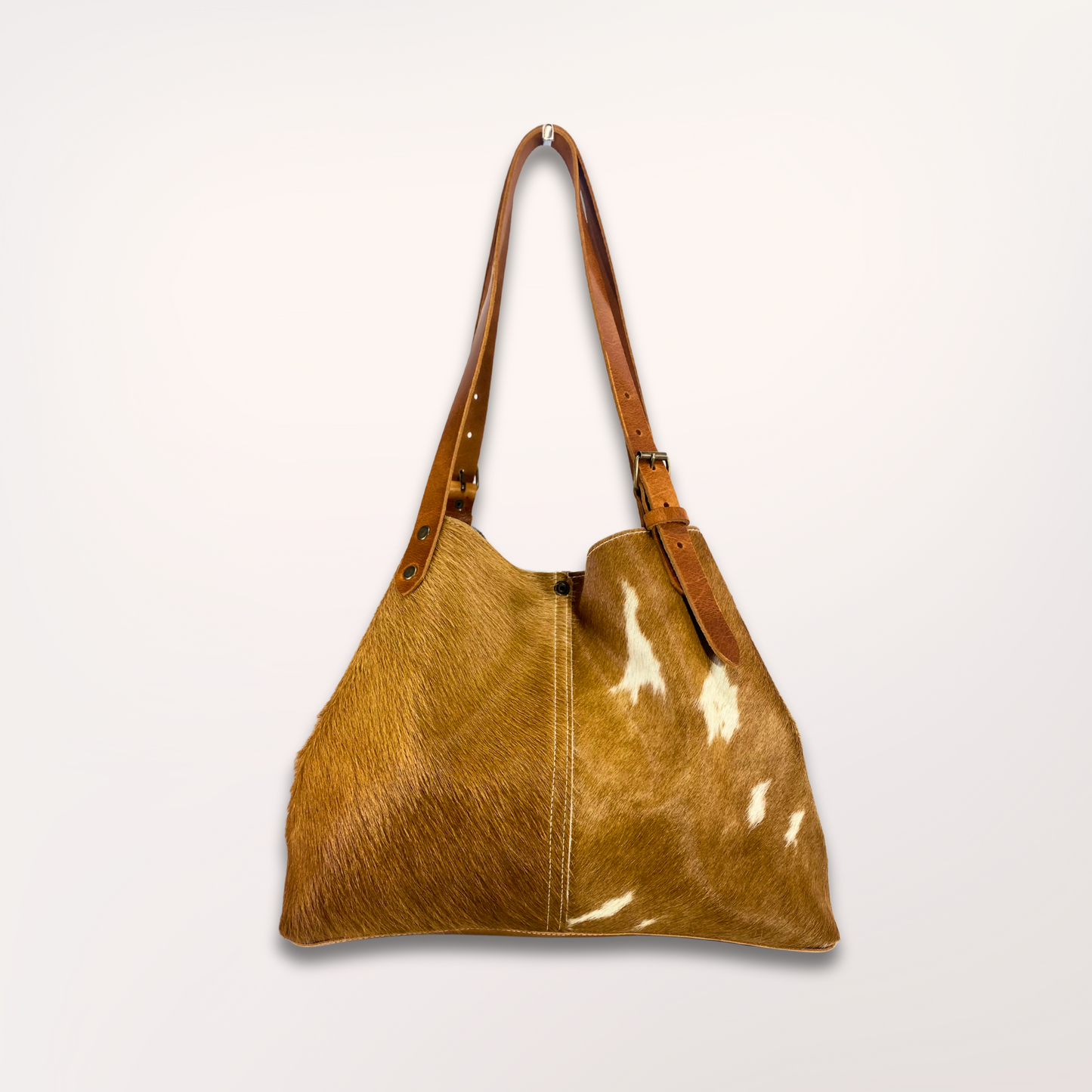 SAC CABAS PEAU DE VACHE NATURELLE MONTBELIARDE 3