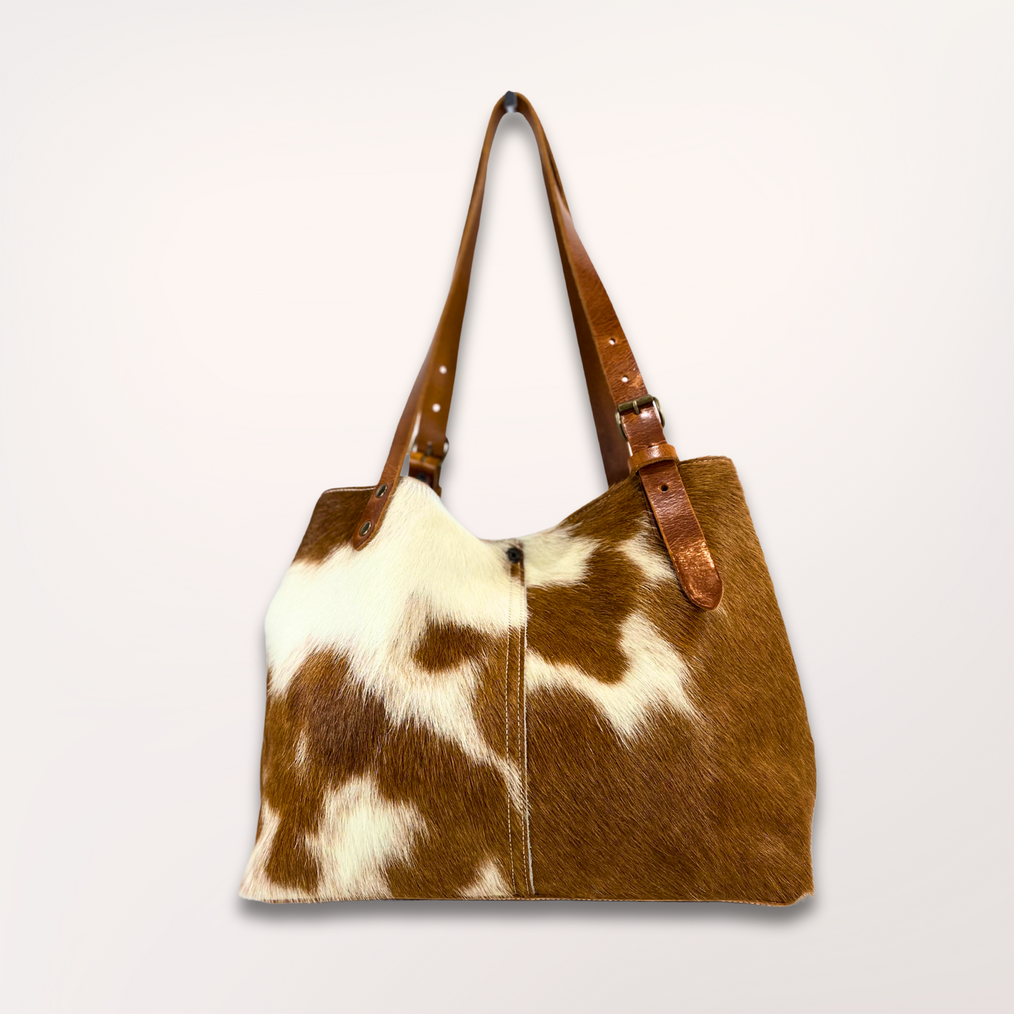 SAC CABAS PEAU DE VACHE NATURELLE MONTBELIARDE 27/025