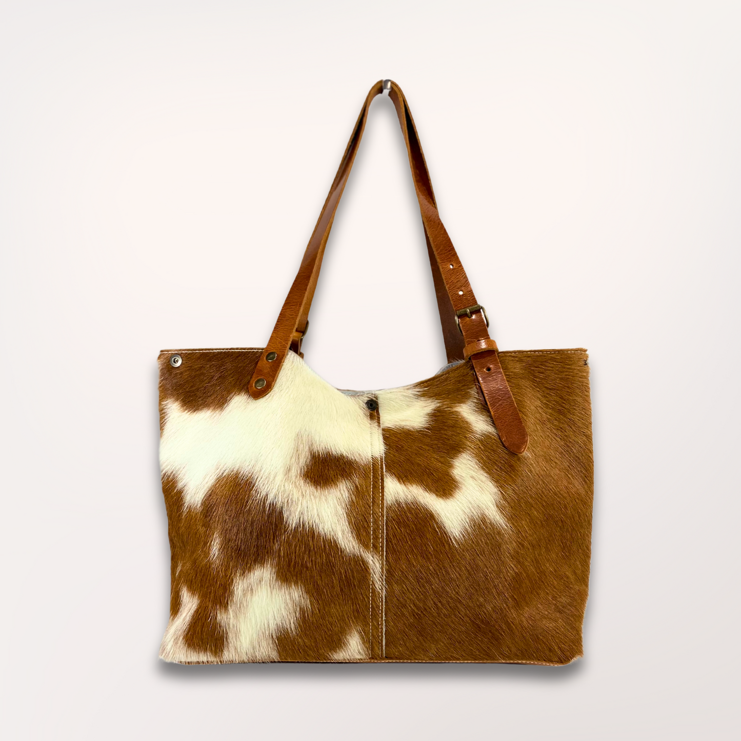 SAC CABAS PEAU DE VACHE NATURELLE MONTBELIARDE 27/025