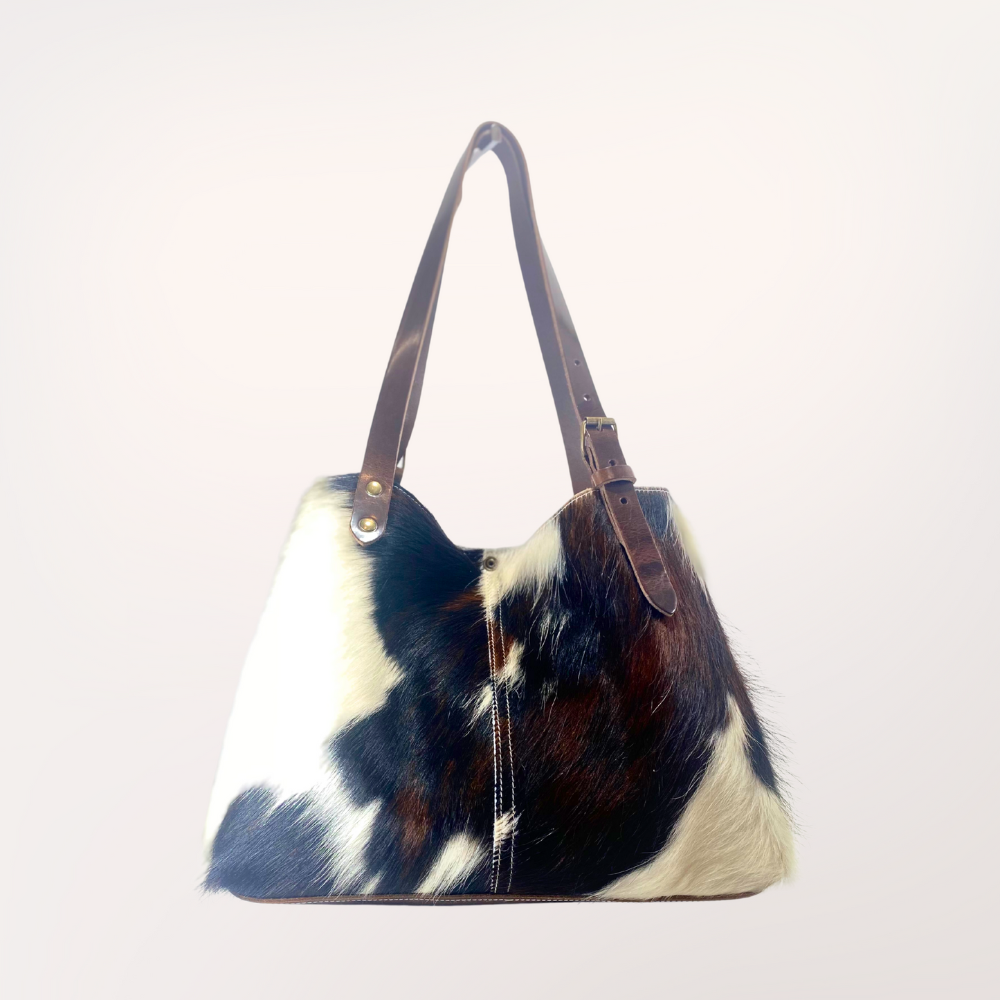 SAC CABAS PEAU DE VACHE NATURELLE NORMANDE 19