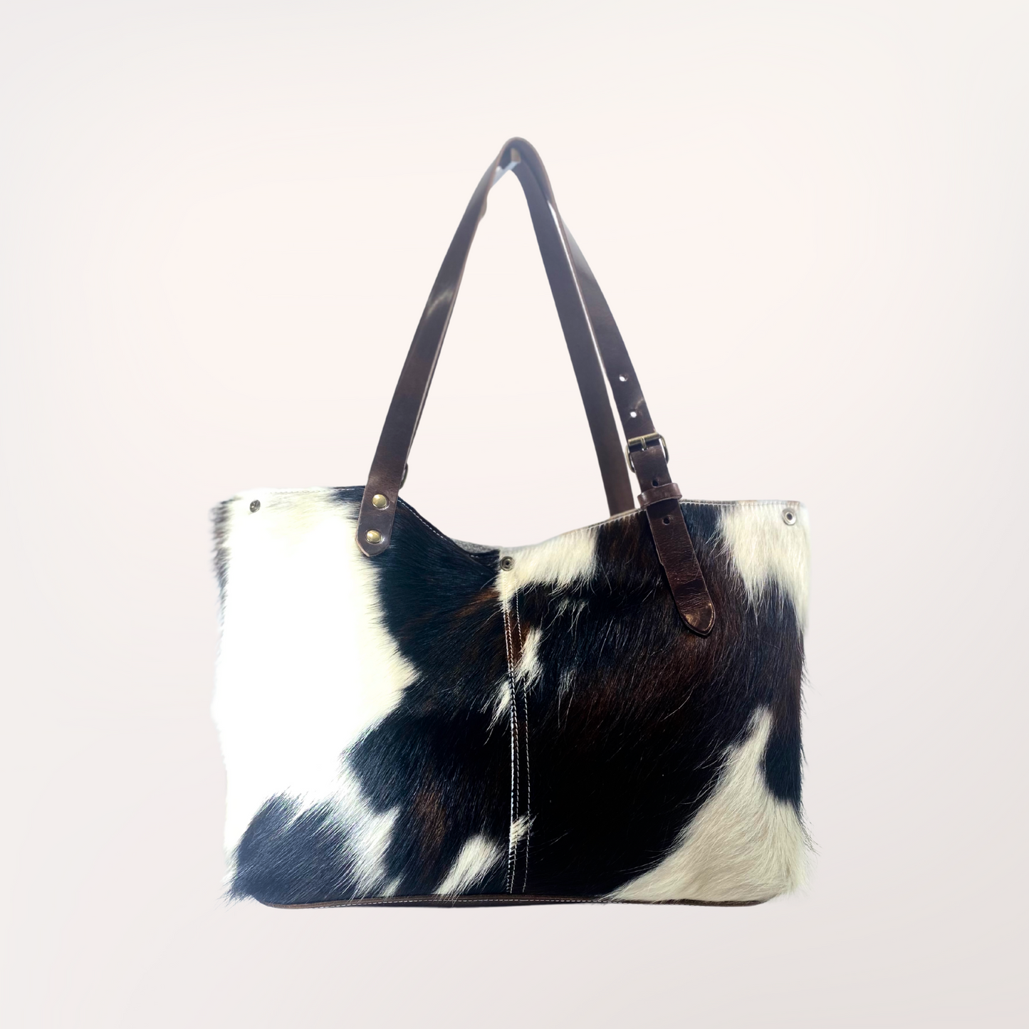 SAC CABAS PEAU DE VACHE NATURELLE NORMANDE 19