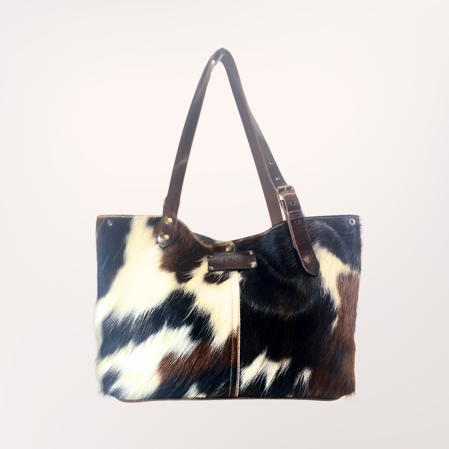 SAC CABAS PEAU DE VACHE NATURELLE NORMANDE 19