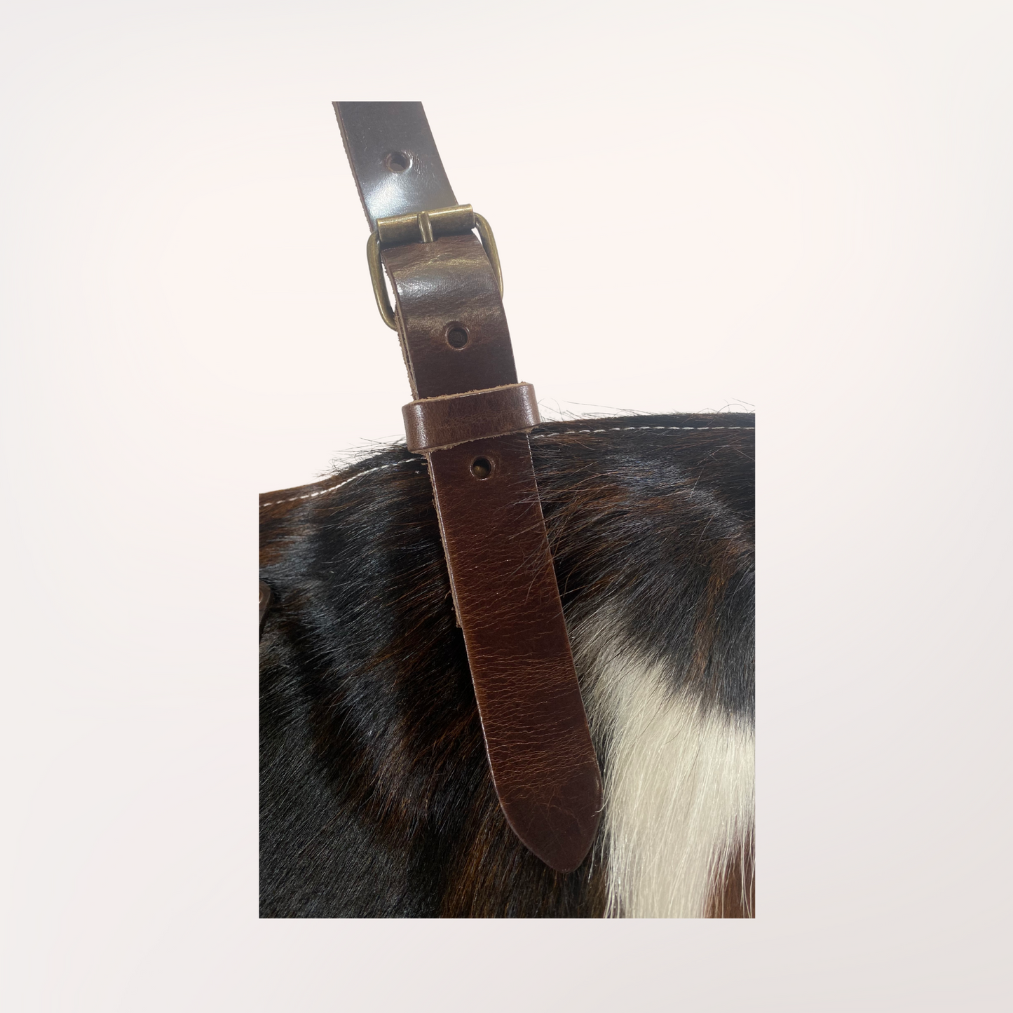 SAC CABAS PEAU DE VACHE NATURELLE NORMANDE 19