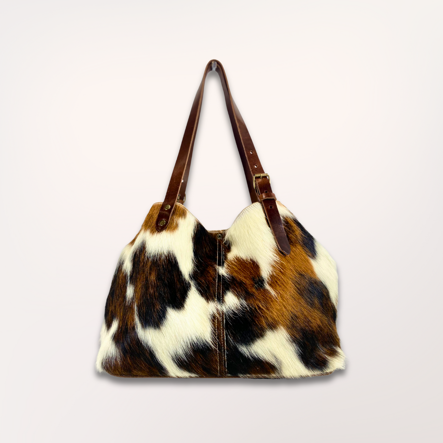 SAC CABAS PEAU DE VACHE NATURELLE NORMANDE 27/026