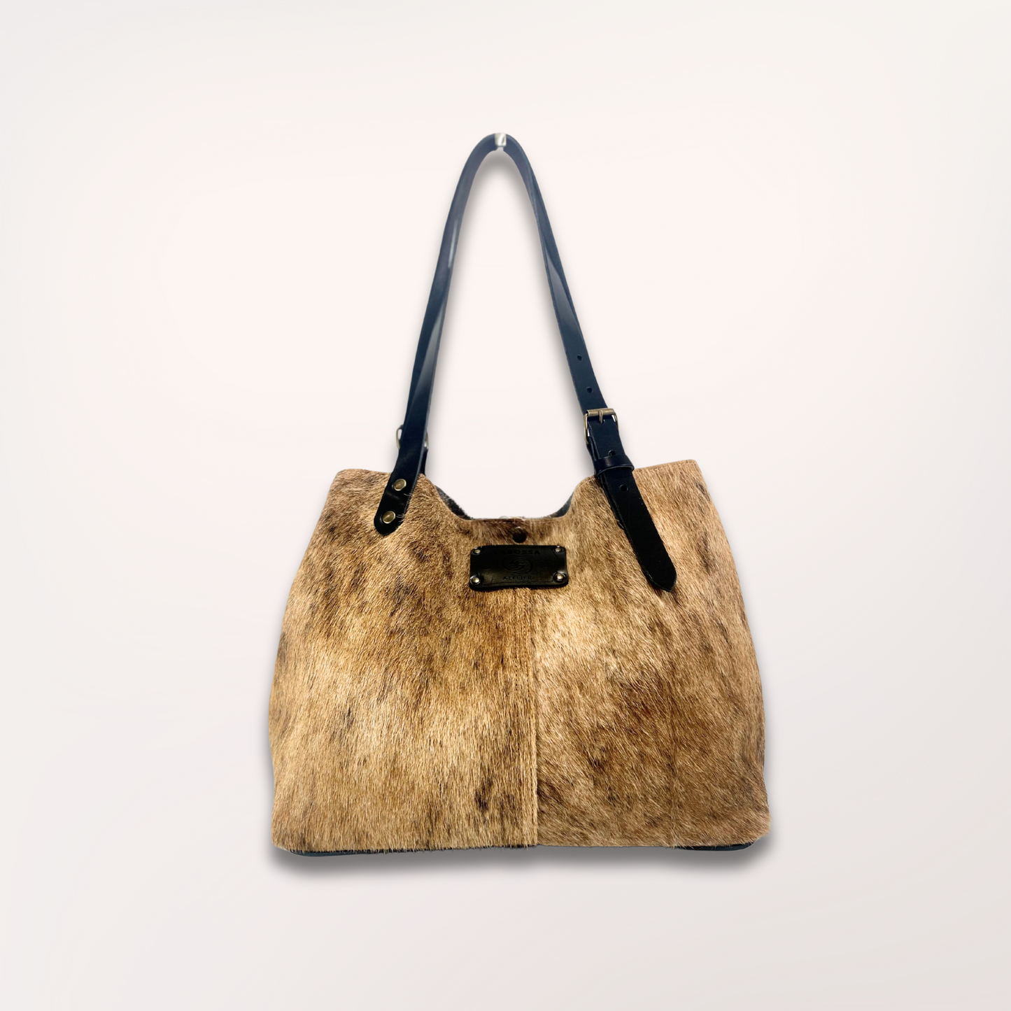 SAC CABAS PEAU DE VACHE NATURELLE SAÏNATA