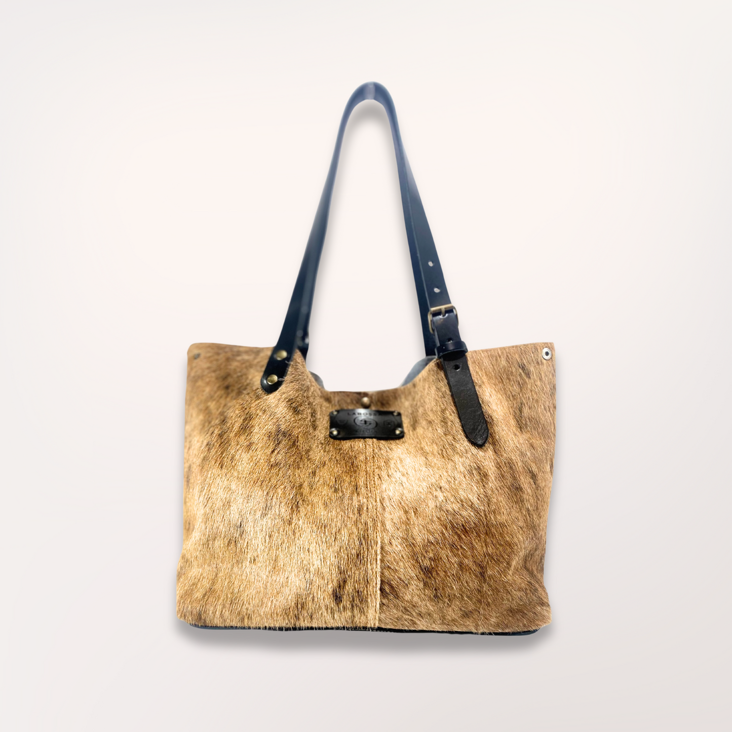 SAC CABAS PEAU DE VACHE NATURELLE SAÏNATA