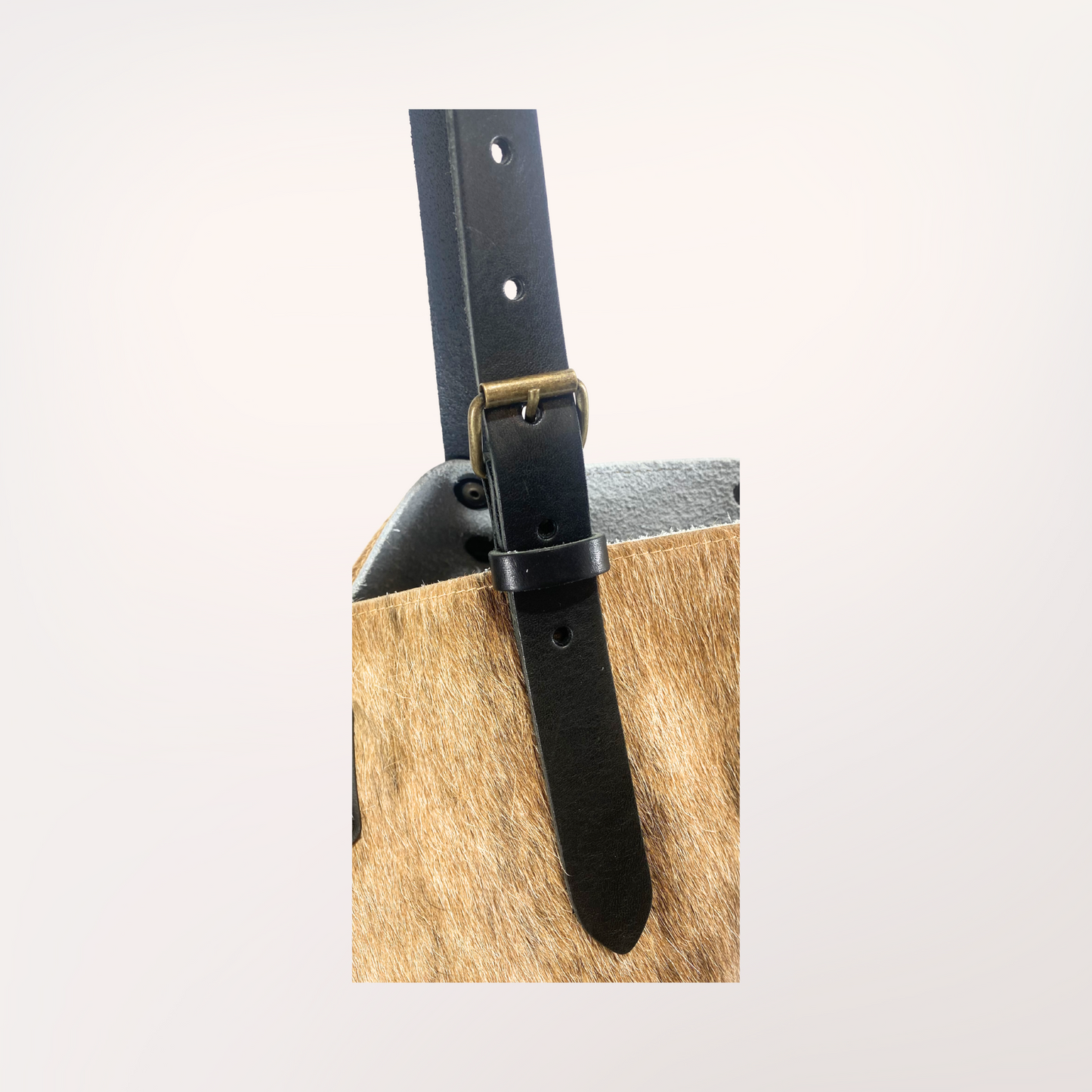 SAC CABAS PEAU DE VACHE NATURELLE SAÏNATA