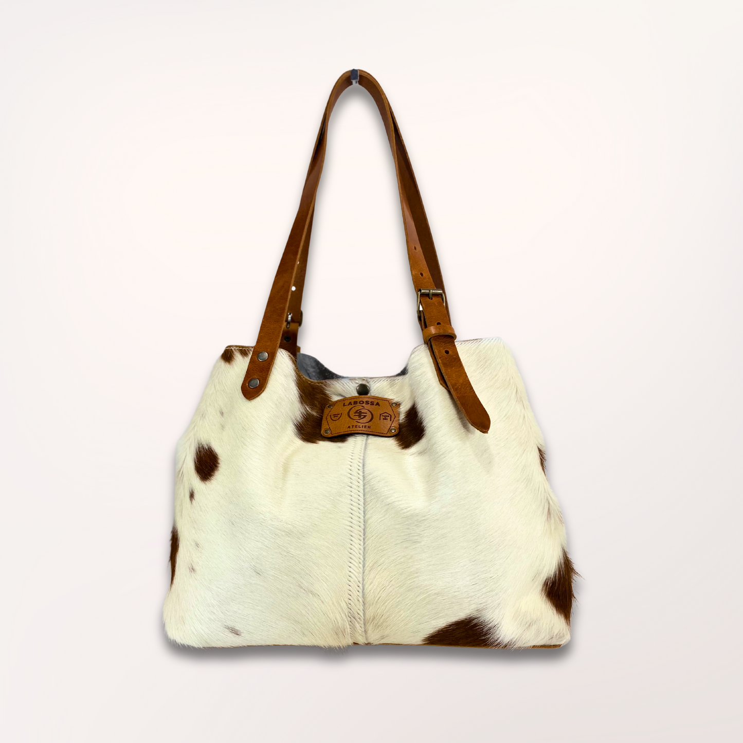 SAC CABAS PEAU DE VACHE NATURELLE MONTBELIARDE 27/037