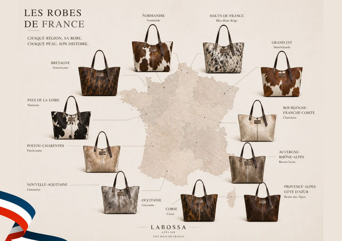 Affiche Les Robes de France — référence de sélection des peaux chez Labossa Atelier