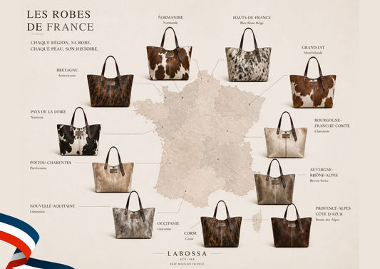 Affiche Les Robes de France — référence de sélection des peaux chez Labossa Atelier