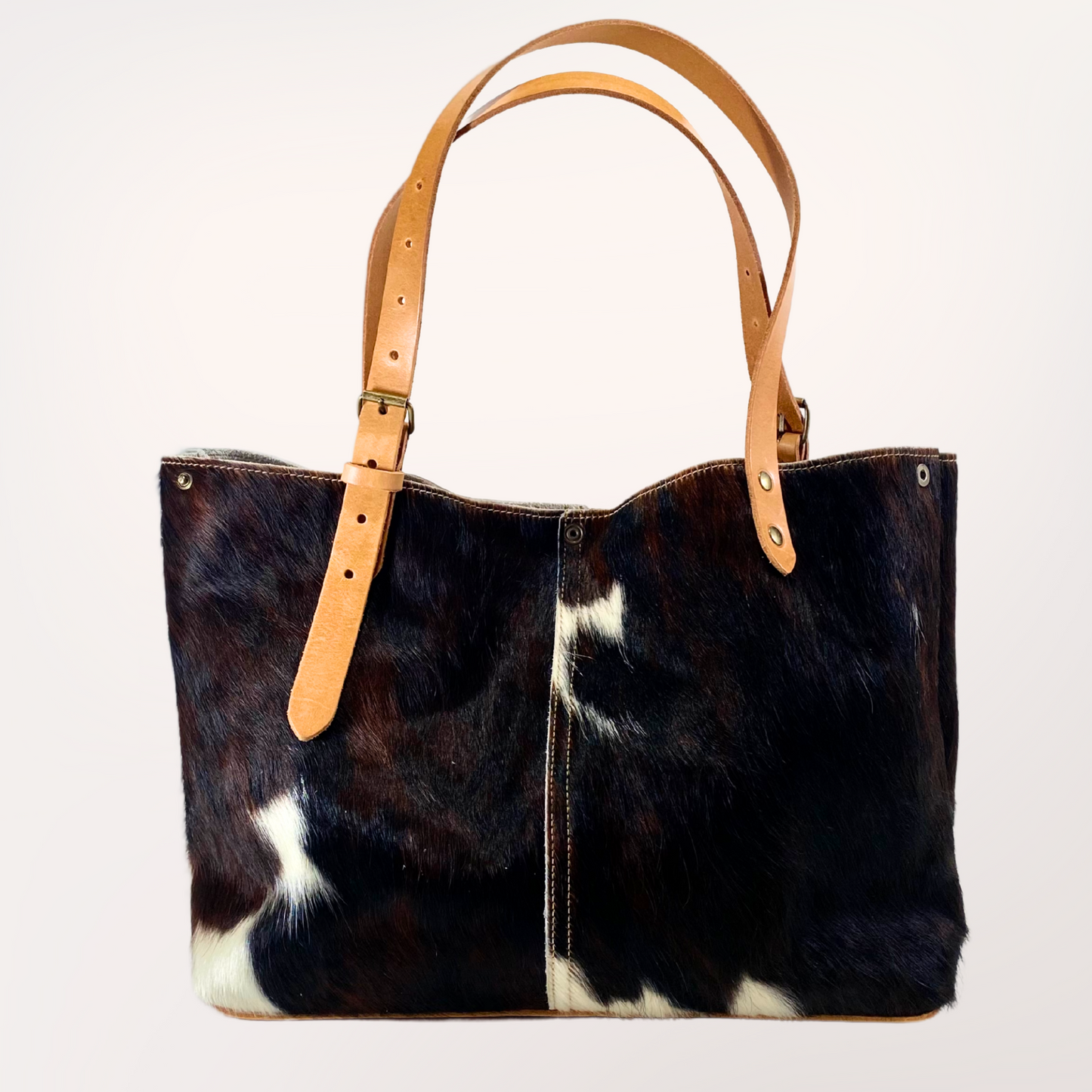 SAC CABAS PEAU DE VACHE NATURELLE NORMANDE 11