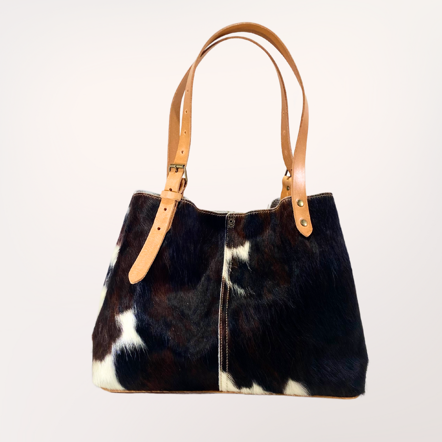 SAC CABAS PEAU DE VACHE NATURELLE NORMANDE 11