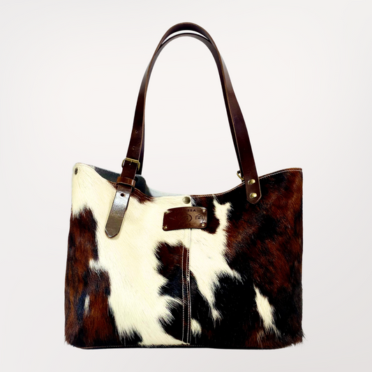 SAC CABAS PEAU DE VACHE NATURELLE NORMANDE 10