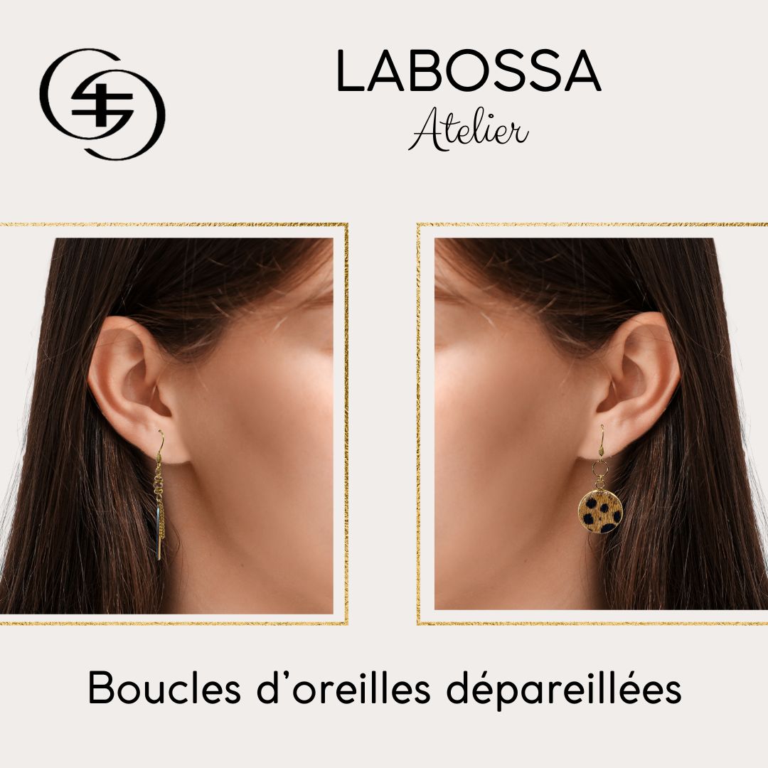 boucles d'oreilles panthère