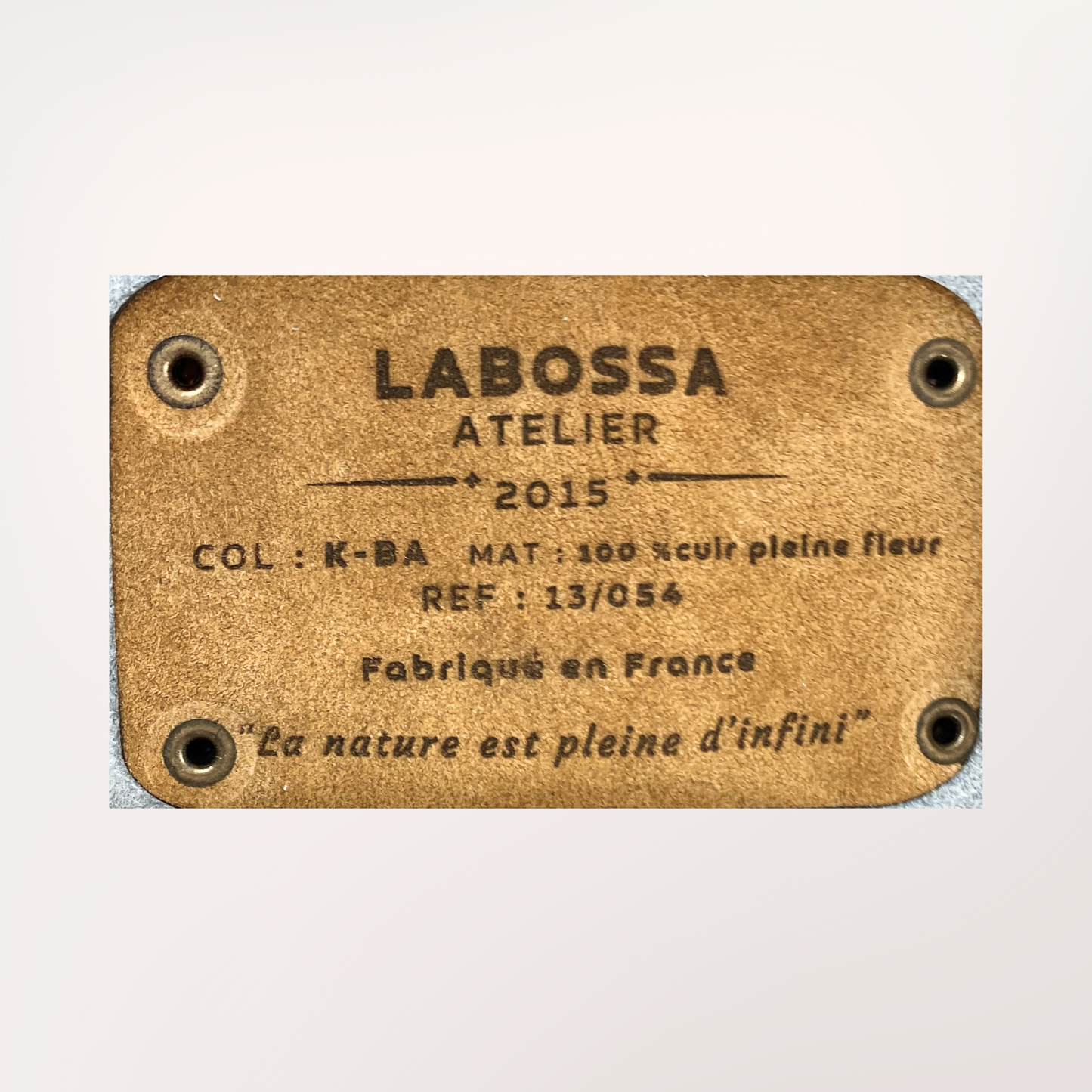 SAC CABAS PEAU DE VACHE NATURELLE BROWN SWISS #13/054