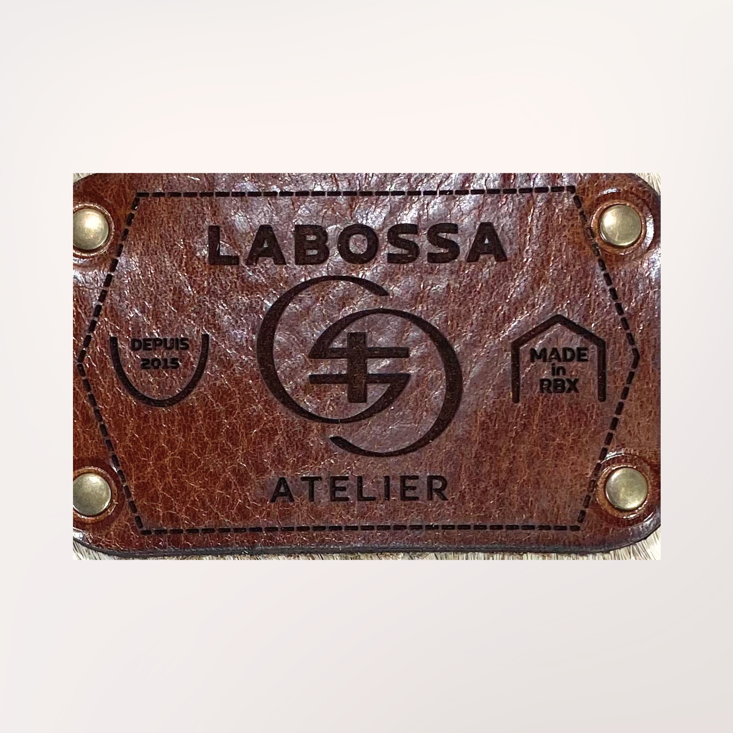 SAC CABAS PEAU DE VACHE NATURELLE BROWN SWISS #27/064