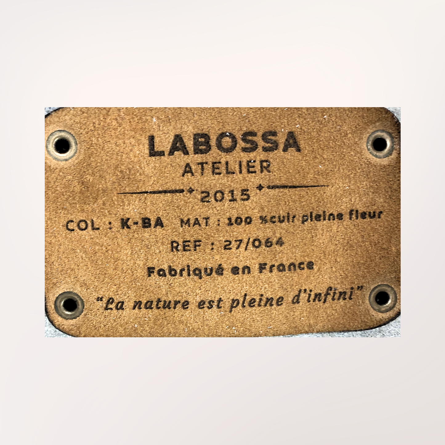 SAC CABAS PEAU DE VACHE NATURELLE BROWN SWISS #27/064