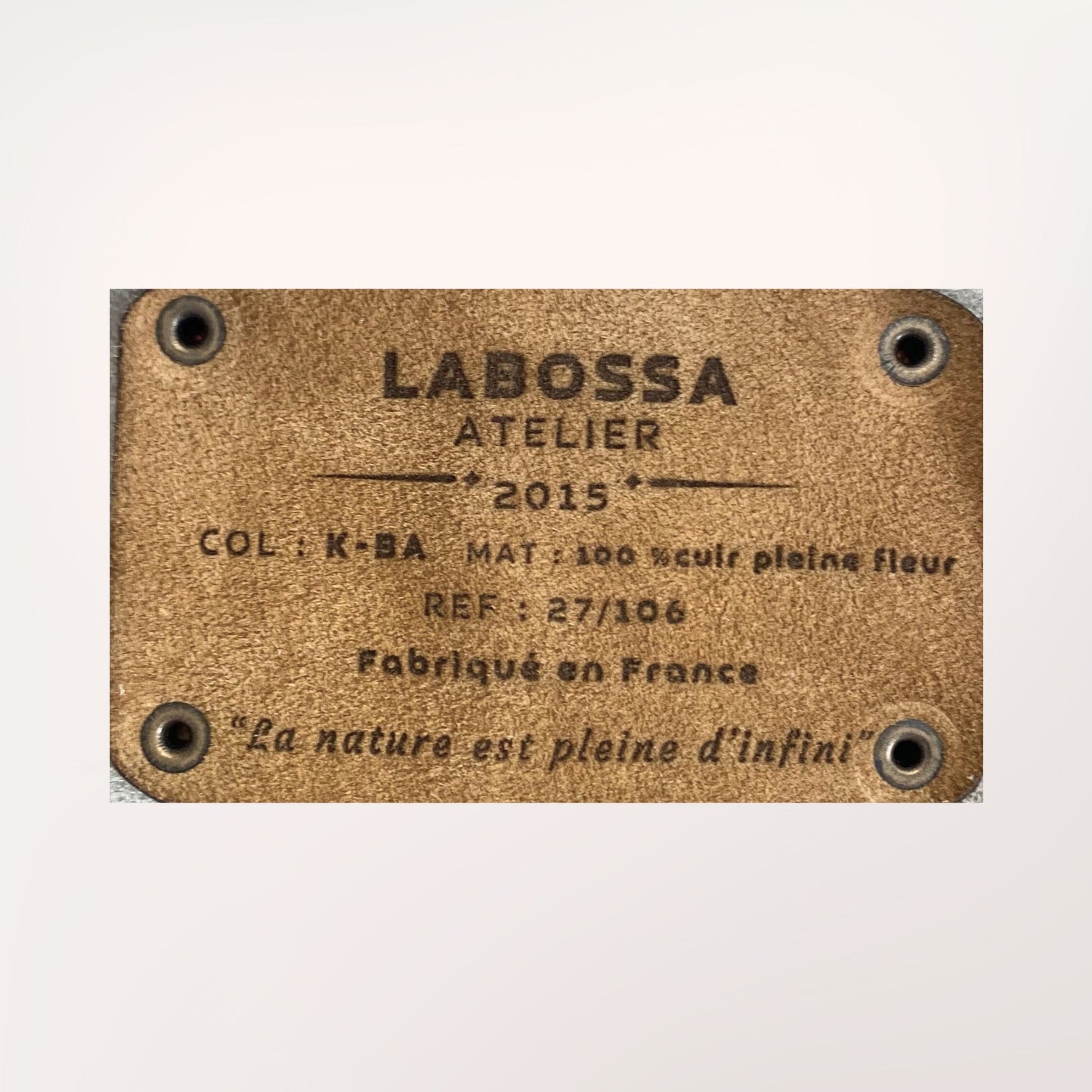 SAC CABAS PEAU DE VACHE NATURELLE BROWN SWISS #27/106