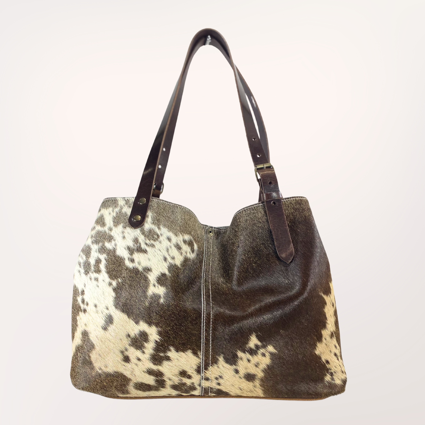 SAC CABAS PEAU DE VACHE NATURELLE GASCONNE # 13/053