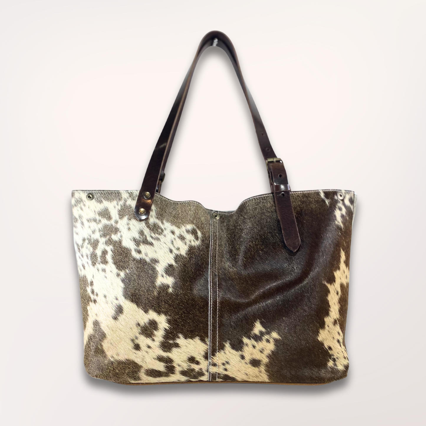 SAC CABAS PEAU DE VACHE NATURELLE GASCONNE # 13/053