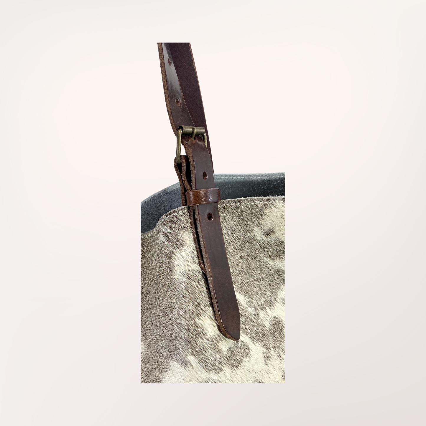 SAC CABAS PEAU DE VACHE NATURELLE GASCONNE # 13/053