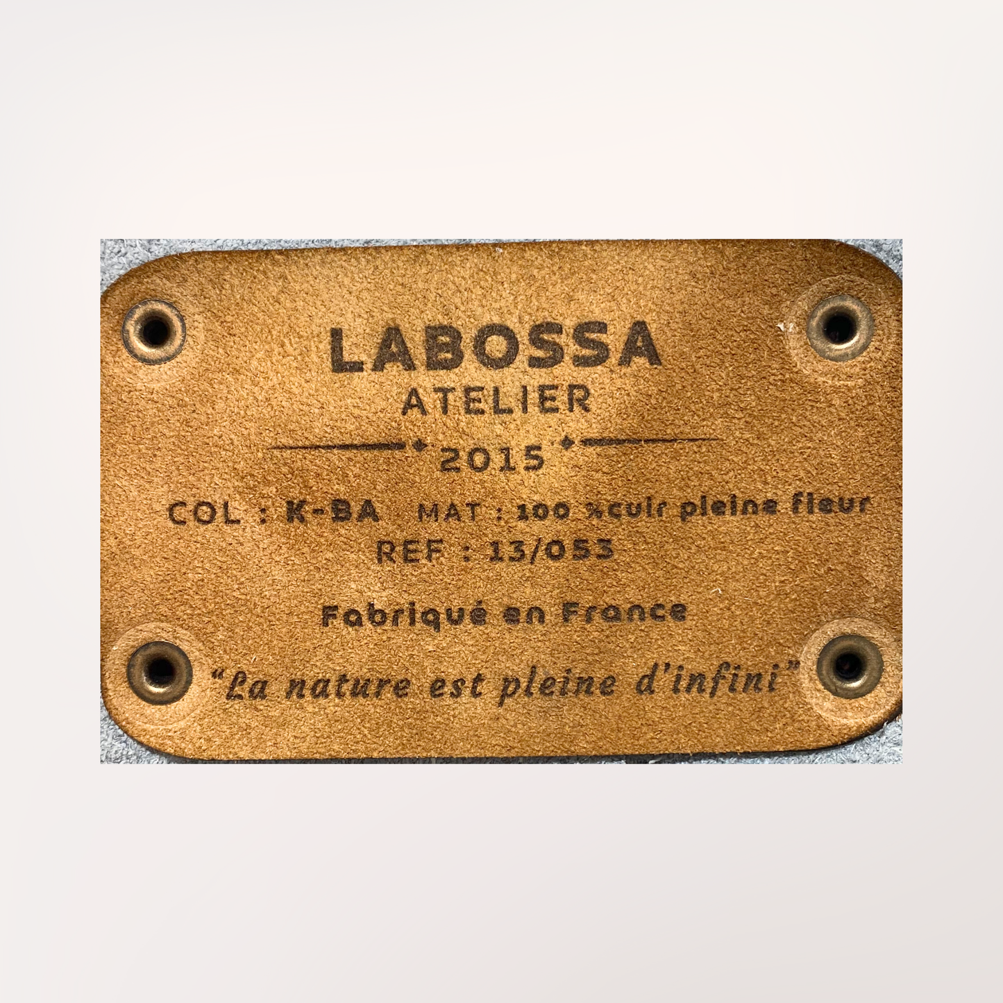 SAC CABAS PEAU DE VACHE NATURELLE GASCONNE # 13/053